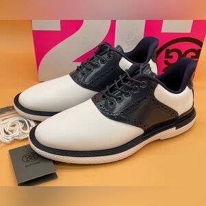 Size 8 G/FORE Men Gallivan2R T.P.U Saddle Golf Shoes Snow Twilight NEW